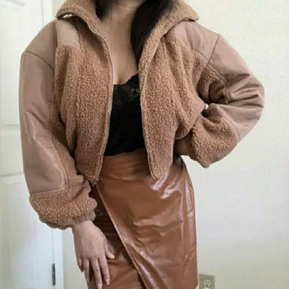 HYFVE MIXED MEDIA TEDDY COAT
